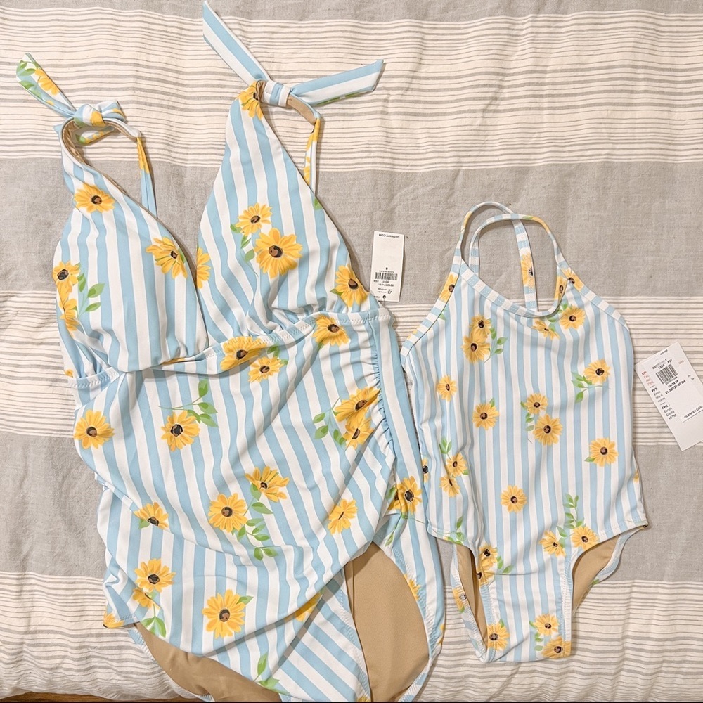Mommy & me swimsuits 🩵 🌻 🩵 Women S, Baby 18-24m
